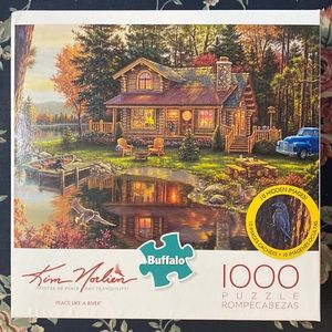 1000 piece puzzle-Lake Cabin